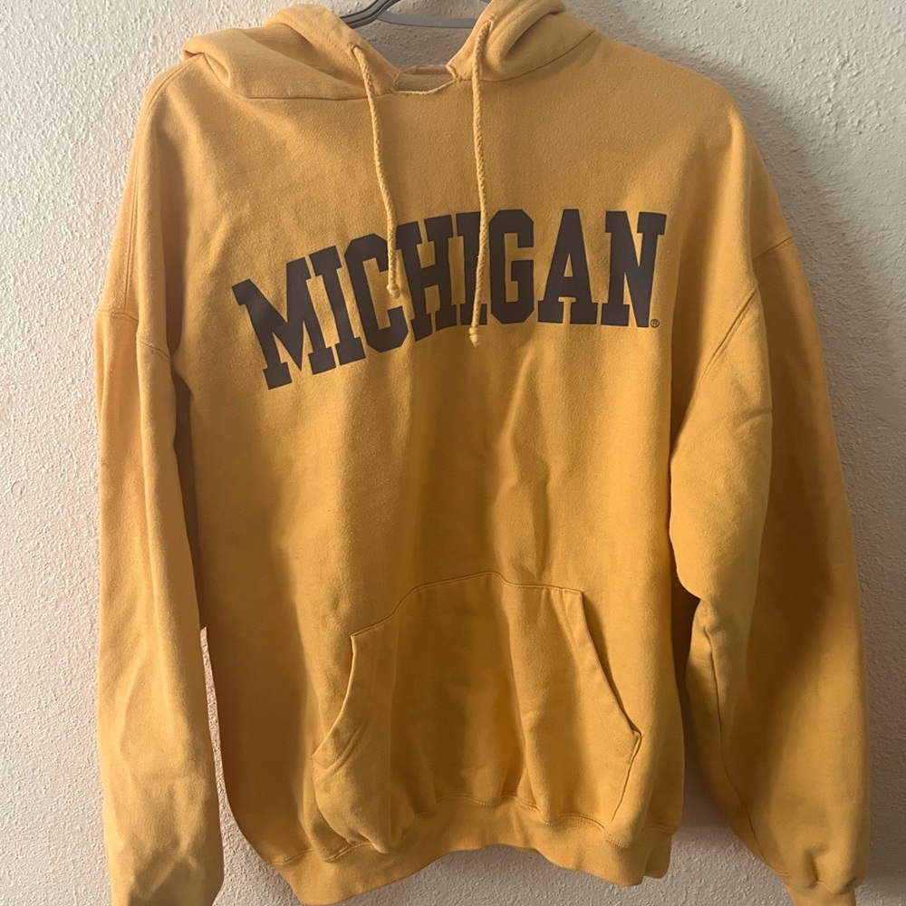 Pastel Yellow Michigan Hoodie